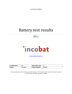 Battery test results