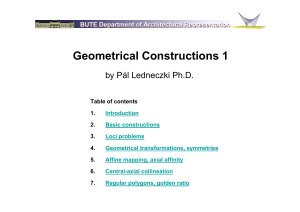 Geometrical Constructions 1