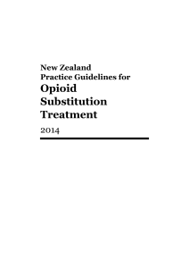 New Zealand Practice Guidelines for Opioid