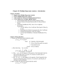 Chapter 10: Multiple Regression Analysis – Introduction