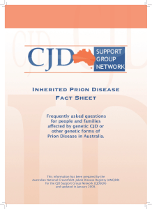 Inherited Prion Disease Fact Sheet