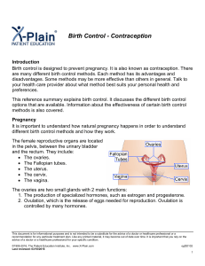 Birth Control - Contraception