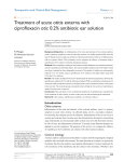 Treatment of acute otitis externa with ciprofloxacin otic 0.2