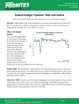Federal Budget Tipsheet: Debt and Deficit