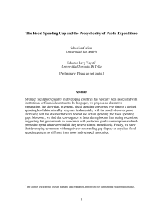 Bootstrapping estimates for a public expenditure model