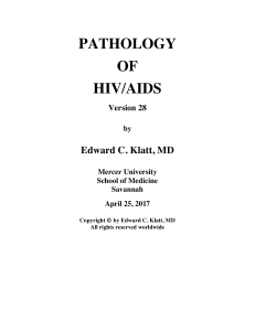 the textbook, Pathology of AIDS