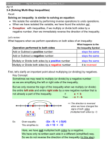 3.4 (Solving Multi-Step Inequalities)