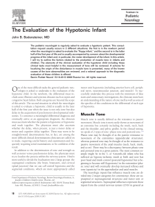 The Evaluation of the Hypotonic Infant