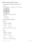 9-5 Complex Numbers and De Moivre`s Theorem