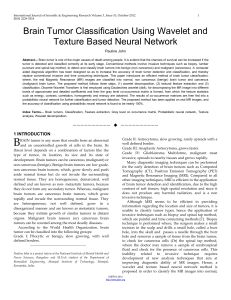 Brain Tumor Classification Using Wavelet and Texture