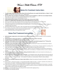 BOTOX Pre and Post Treatment Instructions