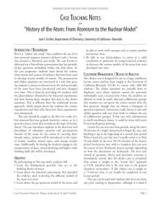 “History of the Atom: From Atomism to the Nuclear Model”