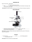 Guided Notes: Cells How can we see cells…? Microscopes