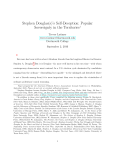 Stephen Douglas(s)`s Self-Deception: Popular