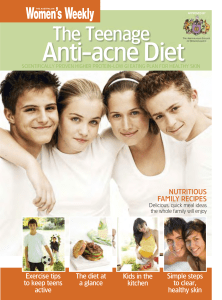 Teenage anti-acne diet booklet - Fiori Institute of Skin and Body