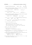MATH1050 Additional practice problems