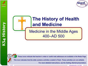 6. Medicine in the Middle Ages