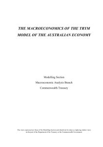 the macroeconomics of the trym model of the