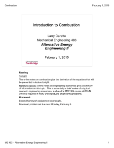 Introduction to Combustion