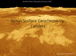Venus Surface Geochemistry