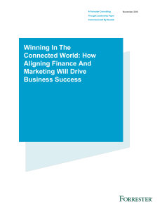 Winning In The Connected World: How Aligning Finance And