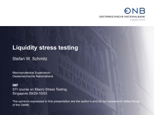 Liquidity stress testing