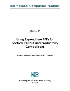 Using Expenditure PPPs for Sectoral Output and Productivity