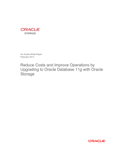 Reduce Costs and Improve Operations by Upgrading to Oracle