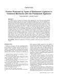 Friction Produced by Types of Elastomeric Ligatures in Treatment