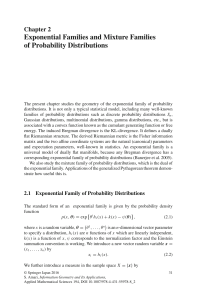 Exponential Families and Mixture Families of Probability Distributions