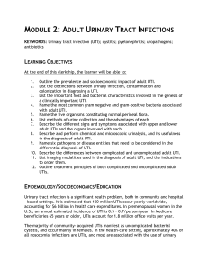 module 2: adult urinary tract infections