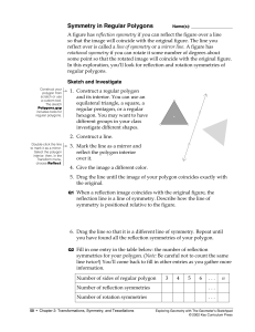 Symmetry in Regular Polygons