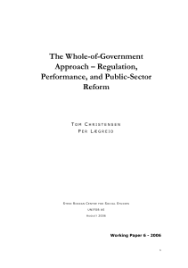 The Whole-of-Government Approach – Regulation