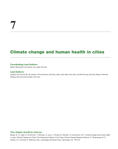 Climate change and human health in cities