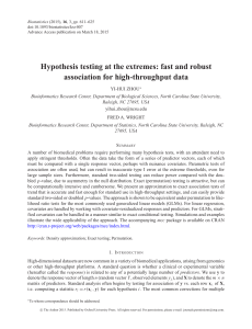 Hypothesis testing at the extremes: fast and