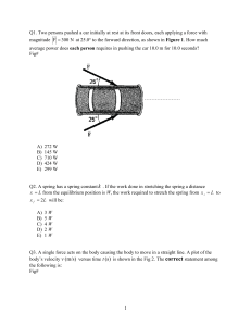 A 10 kg block is pulled in the vertical plane along a frictionless