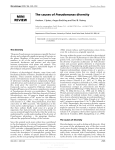 MINI REVIEW The causes of Pseudomonas diversity