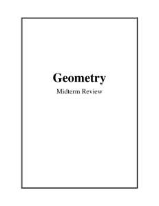 Reg Geometry Midterm Practice Test