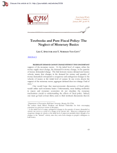 Textbooks and Pure Fiscal Policy: The Neglect of Monetary Basics