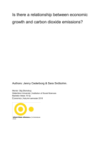 Is there a relationship between economic growth and carbon dioxide