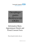 Oesophago- gastro duodenoscopy (OGD)