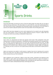 Sports Drinks Factsheet - Lisburn City Swimming Club