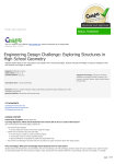 Engineering Design Challenge: Exploring Structures in