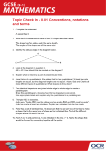 GCSE (9-1) Mathematics, 8.01 2D and 3D shapes