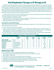 Oral Rehydration Therapy vs IV Therapy in US