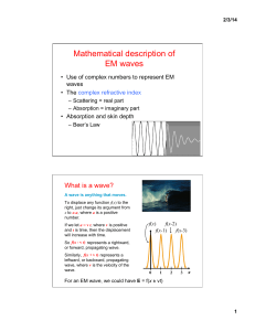 Mathematical description of EM waves