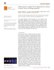 Observation of sagittal X-ray diffraction by surface acoustic waves in