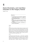 4 Fluid, Electrolyte, and Acid–Base Disorders in the Surgery Patient