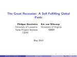The Great Recession: A Self-Fulfilling Global Panic