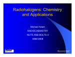 Radiohalogens: Chemistry and Applications